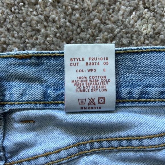 Y2K Lucky Brand Light Blue Women’s Straight Jeans Pocket Detail High Water - Picture 4 of 6
